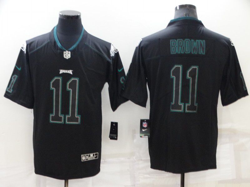 Men Philadelphia Eagles 11 Brown Black 2022 Nike Classic Edition NFL Jersey